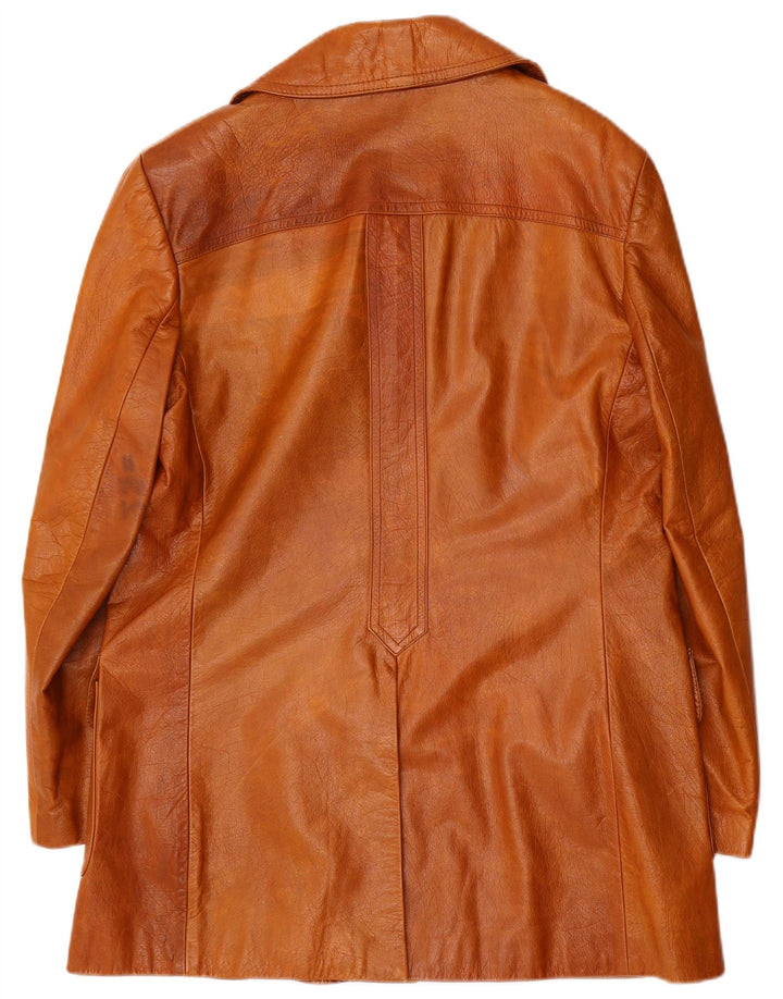 Vintage Herren Lederjacke UK 38 Mittelbraun