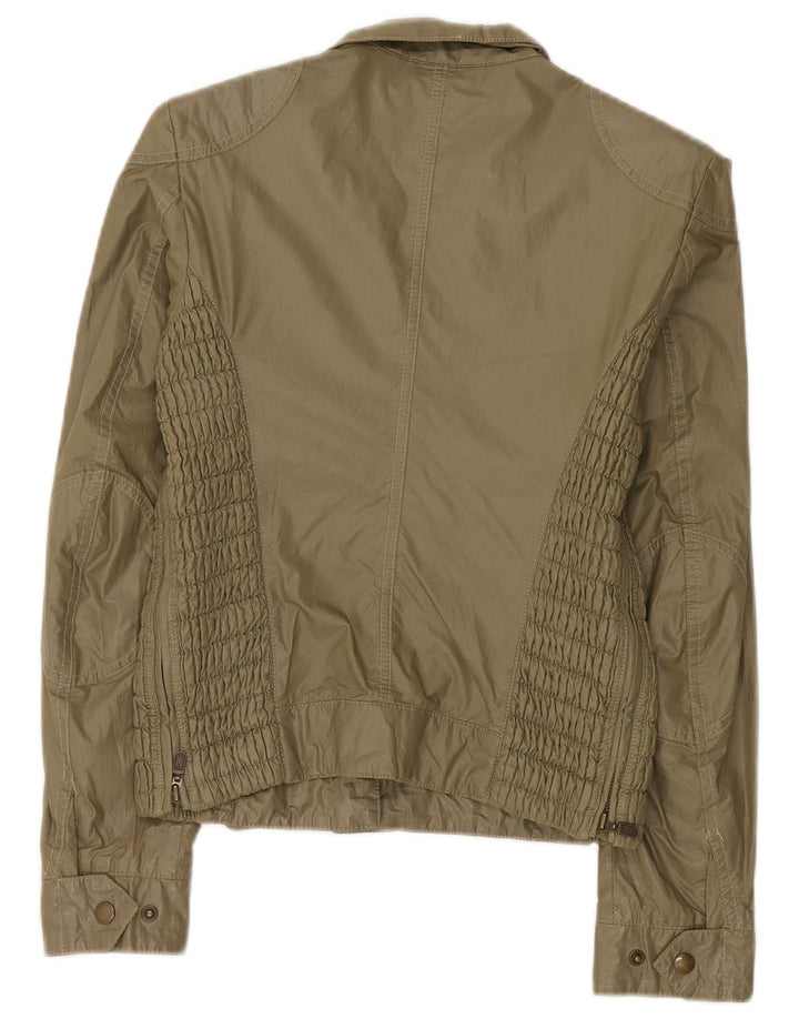 Belstaff Damen Utility Jacke IT 40 Small Khaki Baumwolle