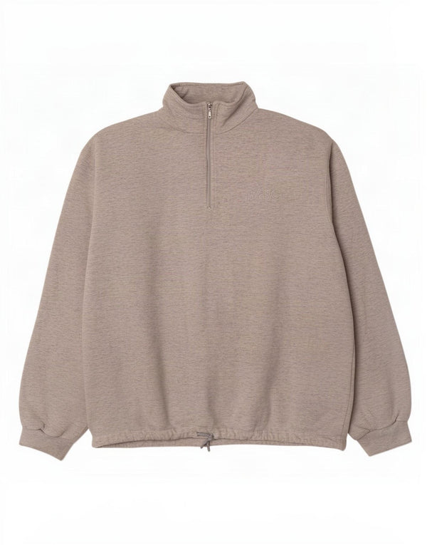 Asics Damen-Sweatshirt mit Reißverschluss am Hals, UK 20 2XL, Grau meliert
