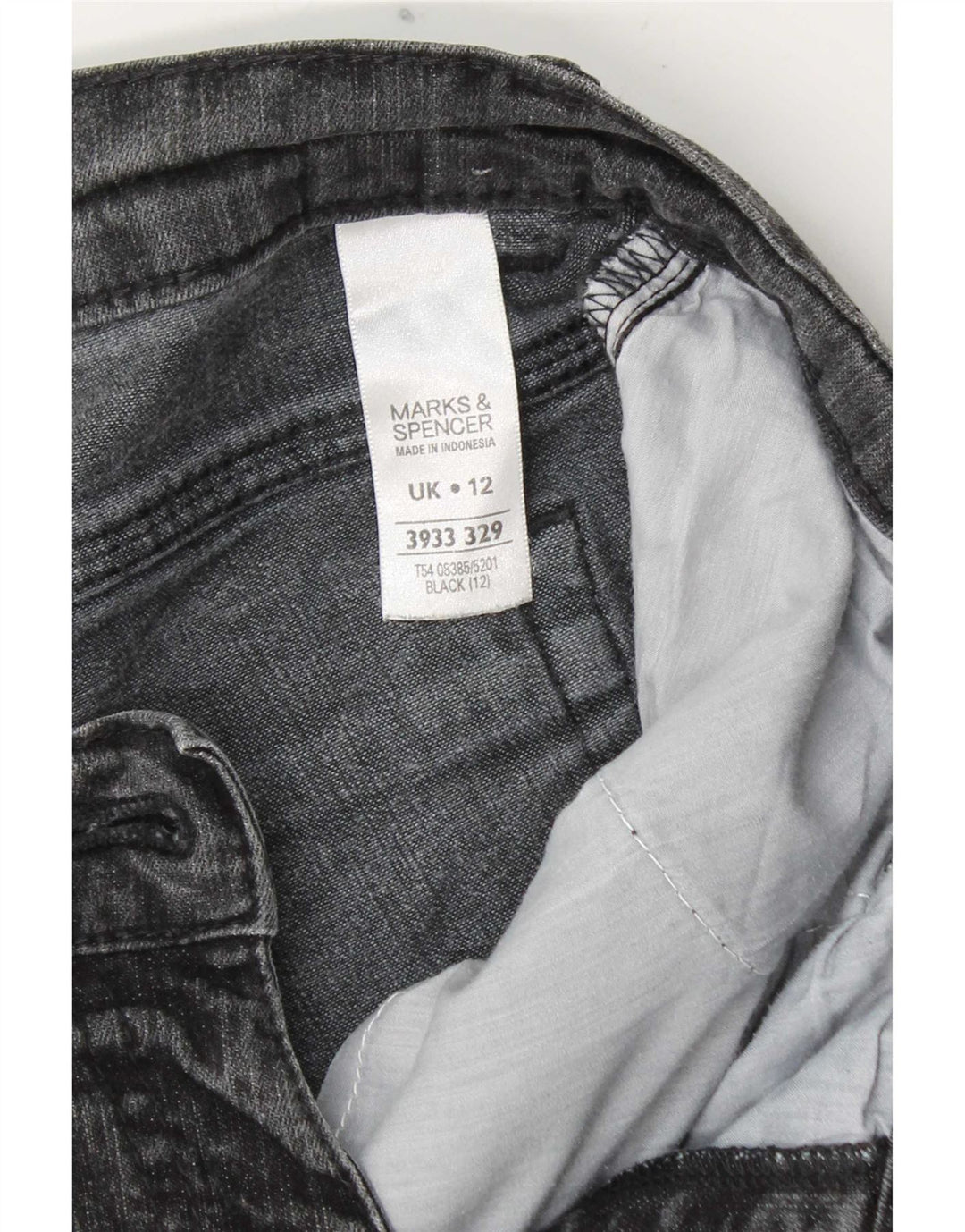 Marks & Spencer Damen Capri-Jeans UK 12 Medium W30 L19 Grau Baumwolle