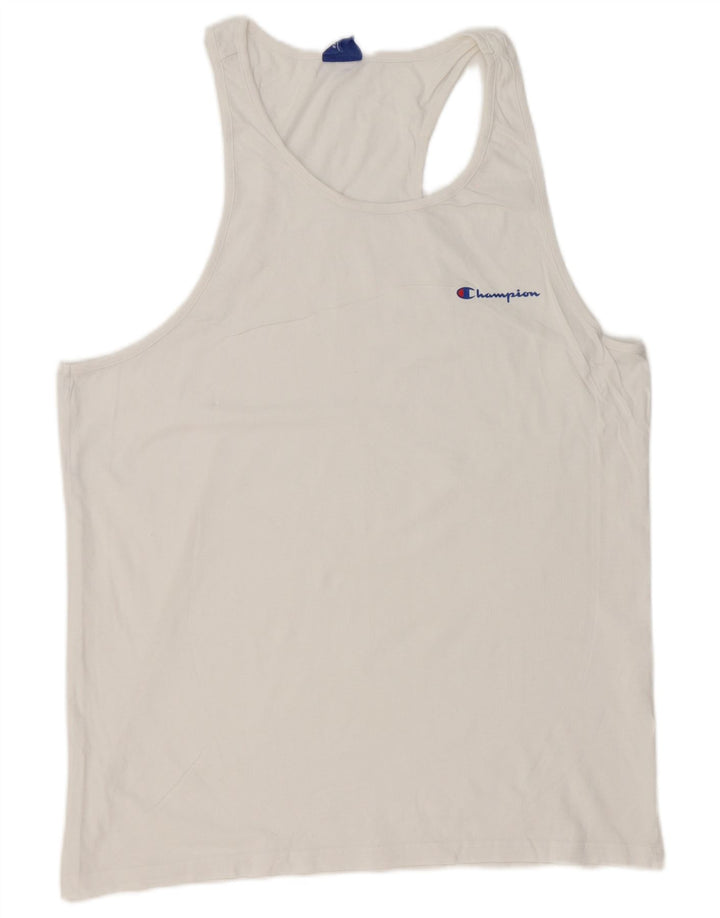 Champion Herren-Trägershirt, Größe L, Weiß