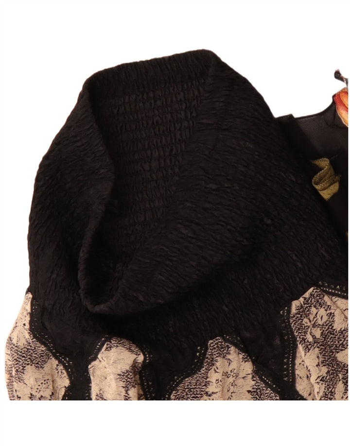 Vintage Damen Asymmetrischer Gypsy Rock W30 Medium Mehrfarbig Patchwork