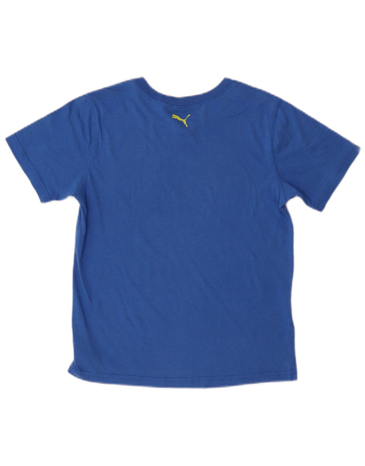PUMA Mädchen Grafik T-Shirt Top 11-12 Jahre Blau