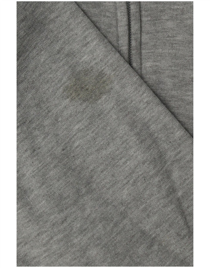 Puma Damen Zip Hoodie Pullover UK 14 Mittelgrau meliert