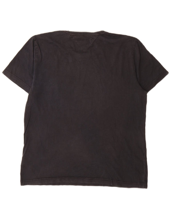 Tommy Hilfiger Herren T-Shirt Top XL Schwarz Baumwolle