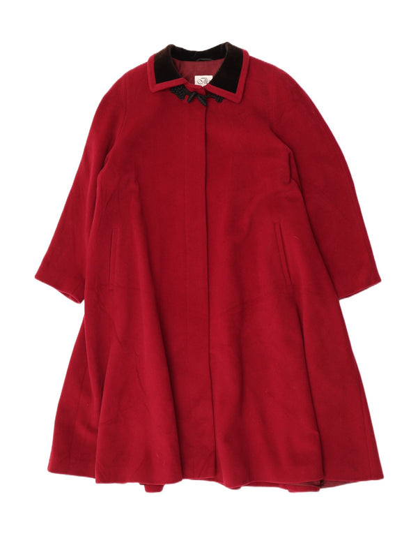 Ilia Damen Loose Fit Mantel IT 50 XL Kastanienbraune Wolle