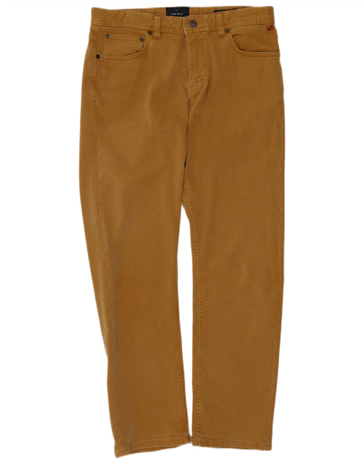 White Stuff Gerade Freizeithose für Herren, W32, L30, Braun, Baumwolle