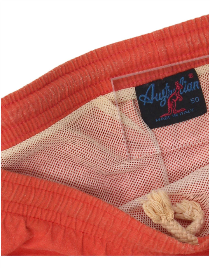 AUSTRALIAN L'ALPINA Herren-Badeshorts mit Grafik IT 50 Mittelorange