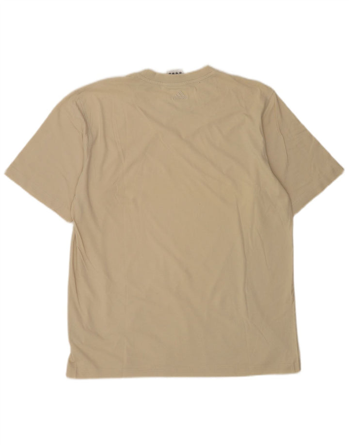 Adidas Herren T-Shirt Top Mittelbeige Baumwolle