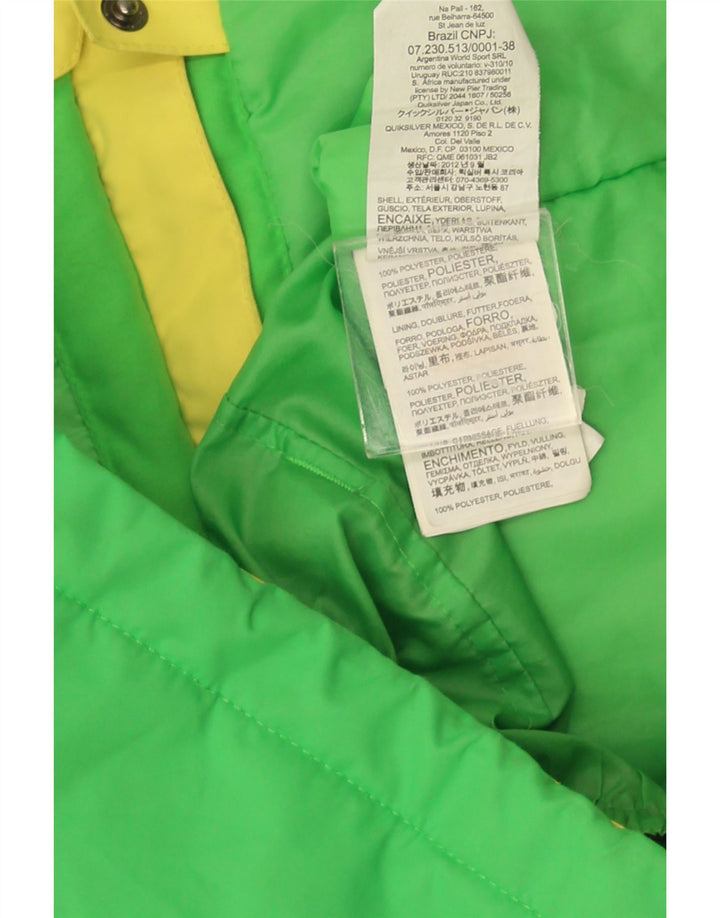 Quiksilver Windjacke für Jungen, 11–12 Jahre, Mittelgrün, Farbblock