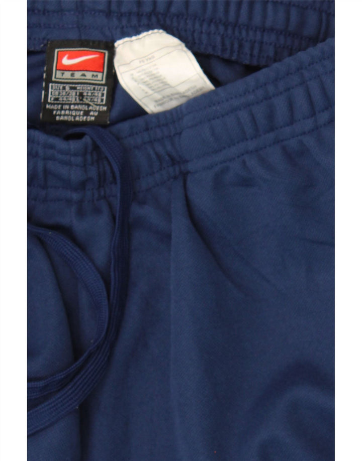 NIKE Mens Tracksuit Trousers Joggers UK 36/38 Small Navy Blue Polyester Vintage Nike and Second-Hand Nike from Messina Hembry 