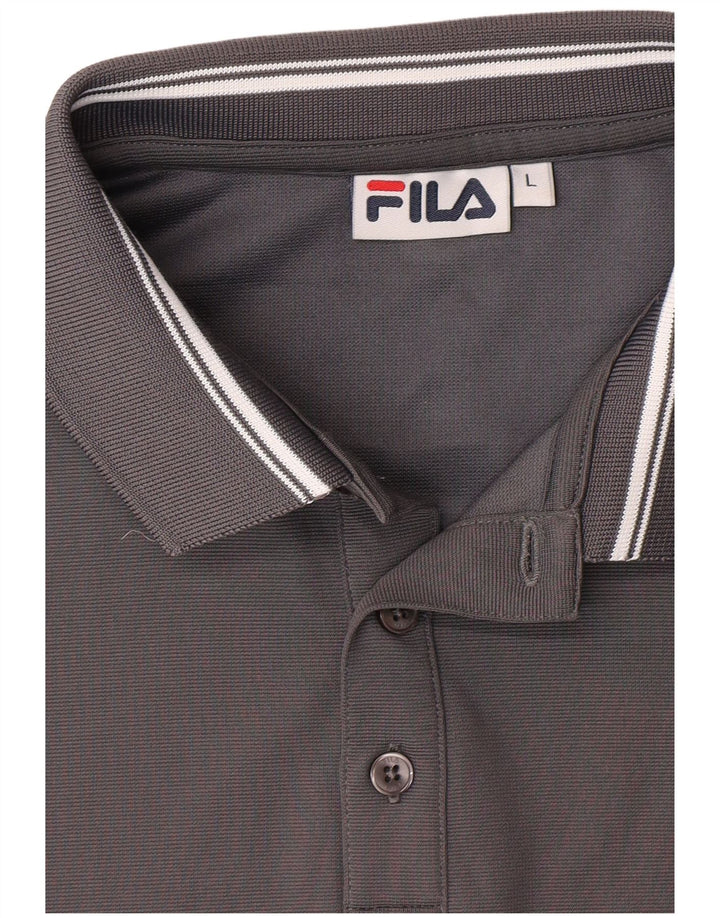 FILA Herren Poloshirt Large Grau