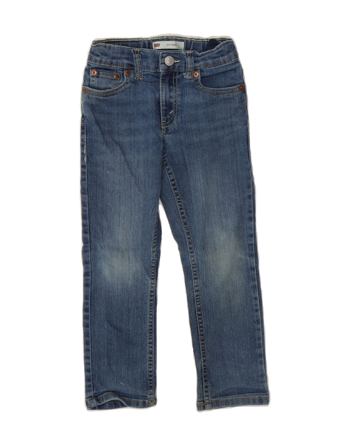 LEVI'S Boys 511 Slim Jeans 4-5 Years W22 L18 Blue Cotton Vintage Levi's and Second-Hand Levi's from Messina Hembry 