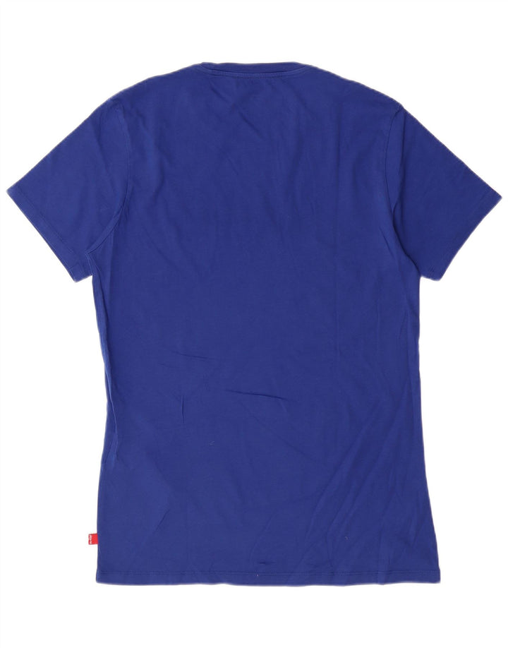 LEVI'S Herren-T-Shirt mit Grafik, Größe S, Blau, Baumwolle