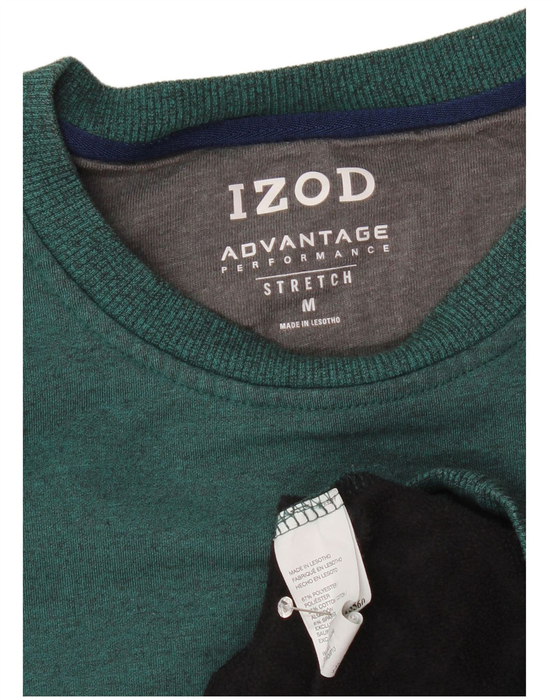 IZOD Herren-Sweatshirt-Pullover, mittelgrünes Polyester
