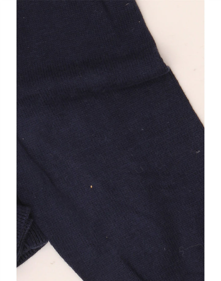 Marks & Spencer Herren-Pullover mit Rundhalsausschnitt, groß, marineblaue Baumwolle