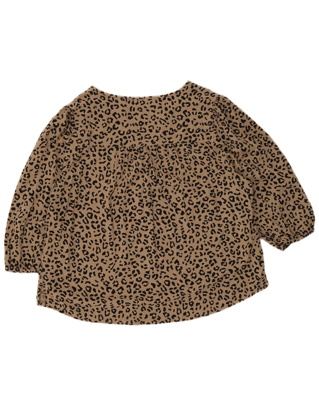 MARKS & SPENCER Damen-Blusenoberteil, UK-Größe 46, großes braunes Tiermuster