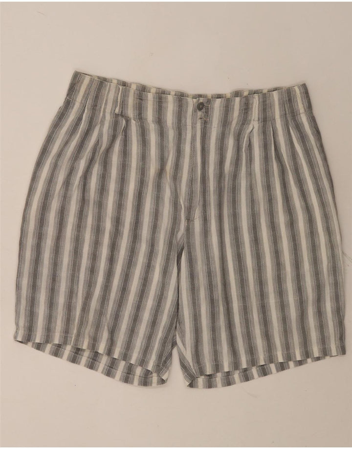 POP 84 Herren Chinoshorts W38 XL Grau gestreift