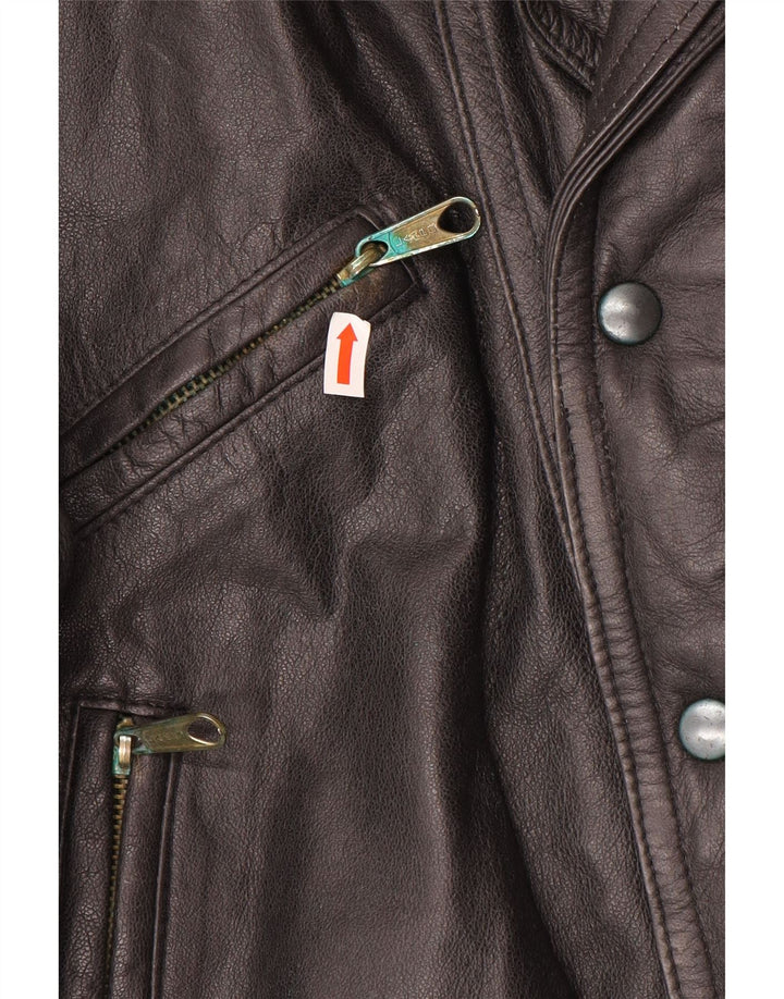 Vintage Herren Lederjacke UK 40 Großes braunes Leder