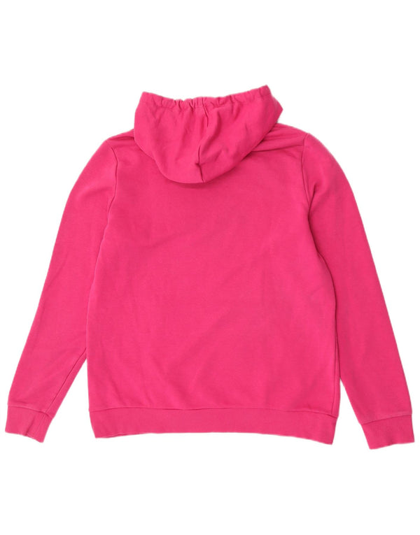 Puma Damen Graphic Hoodie Pullover UK 16 Large Pink