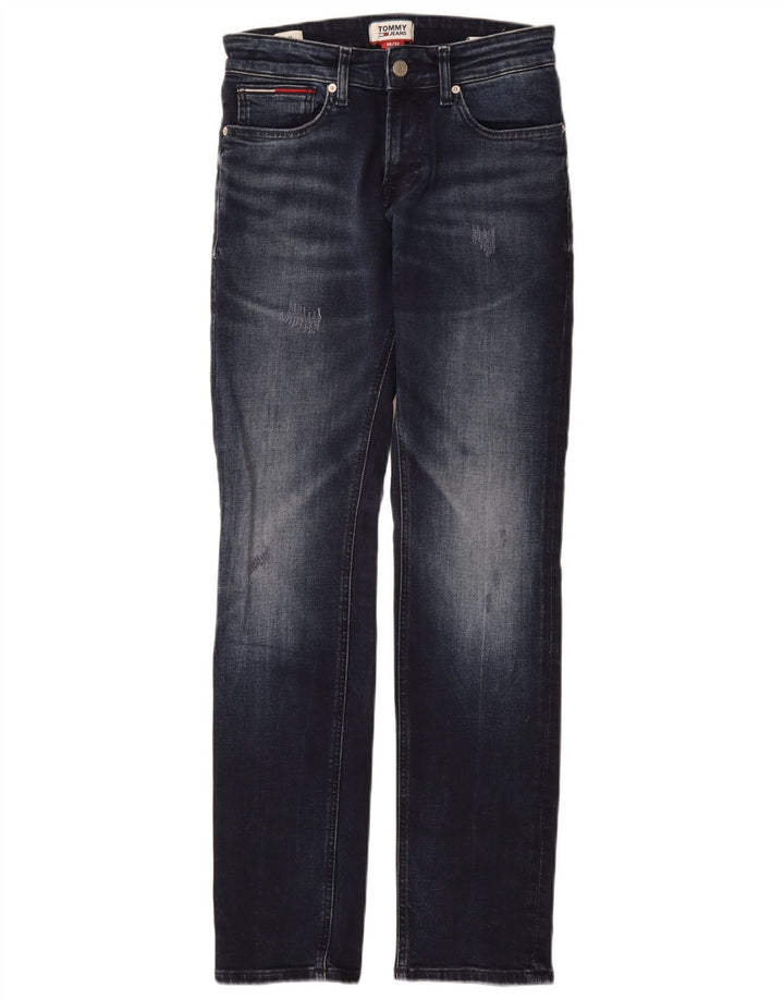 Tommy Hilfiger Damen Slim Jeans W28 L32 Marineblau Baumwolle