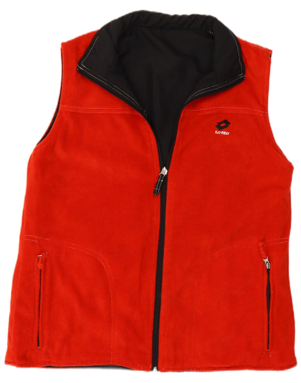 Lotto Herren-Fleece-Wendeweste, klein, schwarzes Farbblock-Polyester