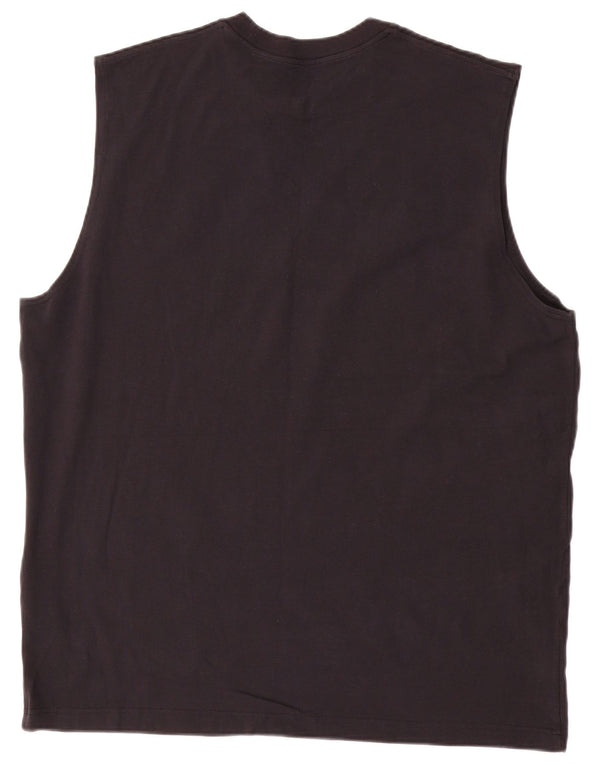 Nike Herren Graphic Vest Top 2XL Schwarz Baumwolle