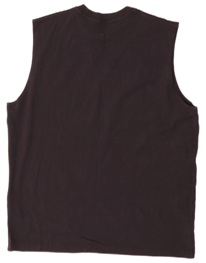 Nike Herren Graphic Vest Top 2XL Schwarz Baumwolle