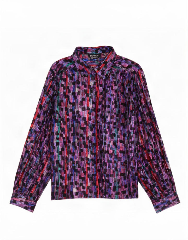 Elsie Whiteley Damen-Hemdbluse, Größe 46, groß, mehrfarbig, geometrisch
