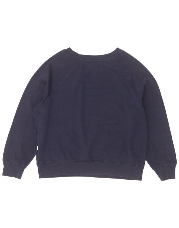 Saltrock Damen Grafik-Sweatshirt-Pullover UK 12 Medium Marineblau Baumwolle