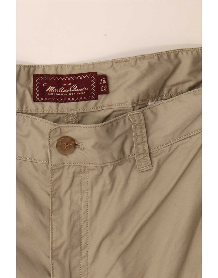Marlboro Classics Herren Chinoshorts EU 50 Large W36 Khaki