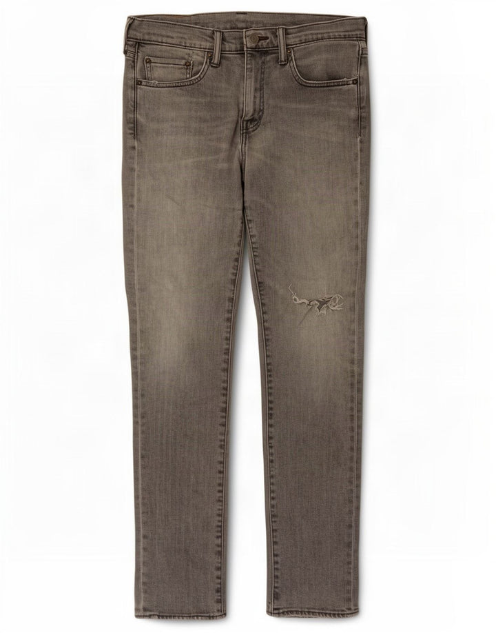 Levi's Herren 511 Distressed Slim Jeans W31 L32 Graue Baumwolle