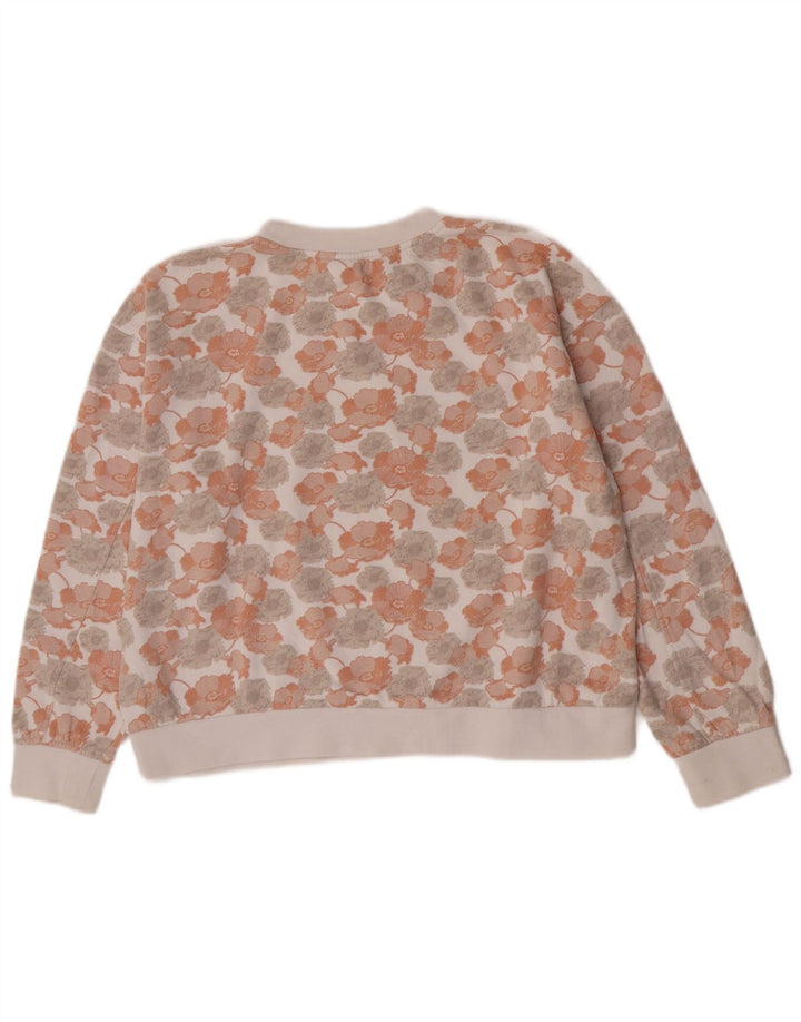 Vans Damen-Sweatshirt mit Grafik-Übergröße, Gr. 14, mittelweiß, geblümt