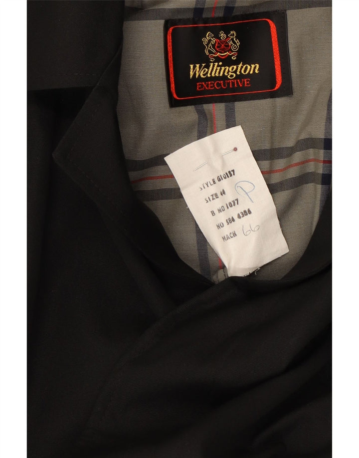 WELLINGTON Herren Trenchcoat UK 44 2XL Schwarz Polyester