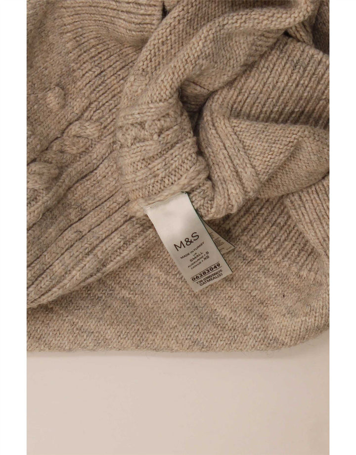 Marks & Spencer Rollkragenpullover für Damen, Gr. 10, Größe S, Beige