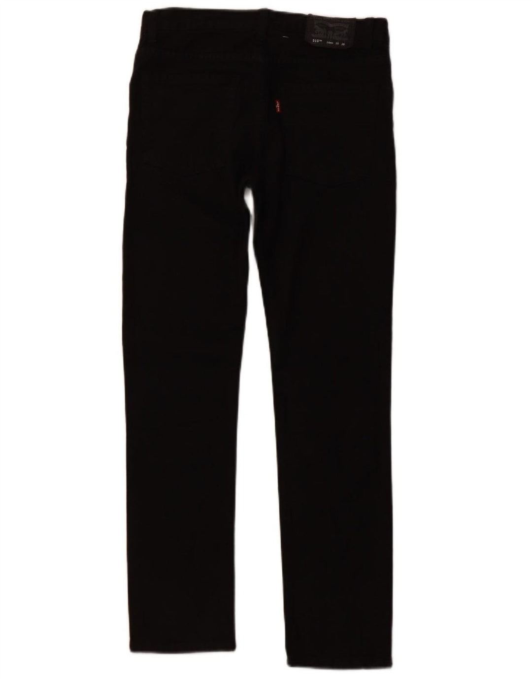 LEVI'S Mädchen 510 Skinny Jeans 15–16 Jahre W28 L28 Schwarze Baumwolle