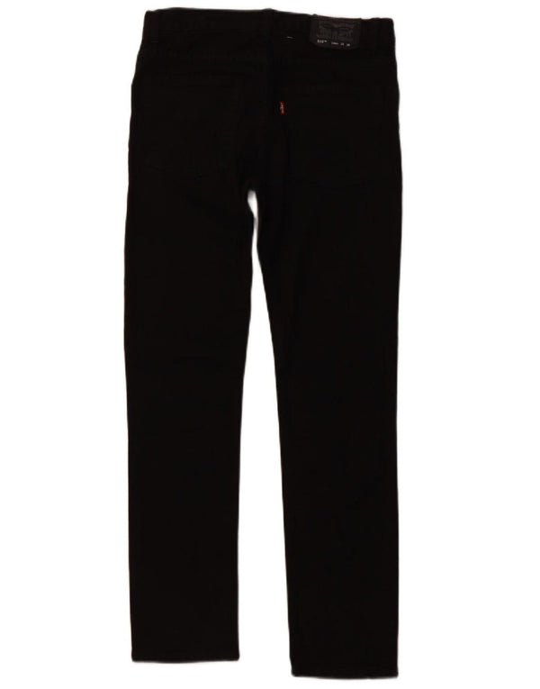 LEVI'S Mädchen 510 Skinny Jeans 15–16 Jahre W28 L28 Schwarze Baumwolle