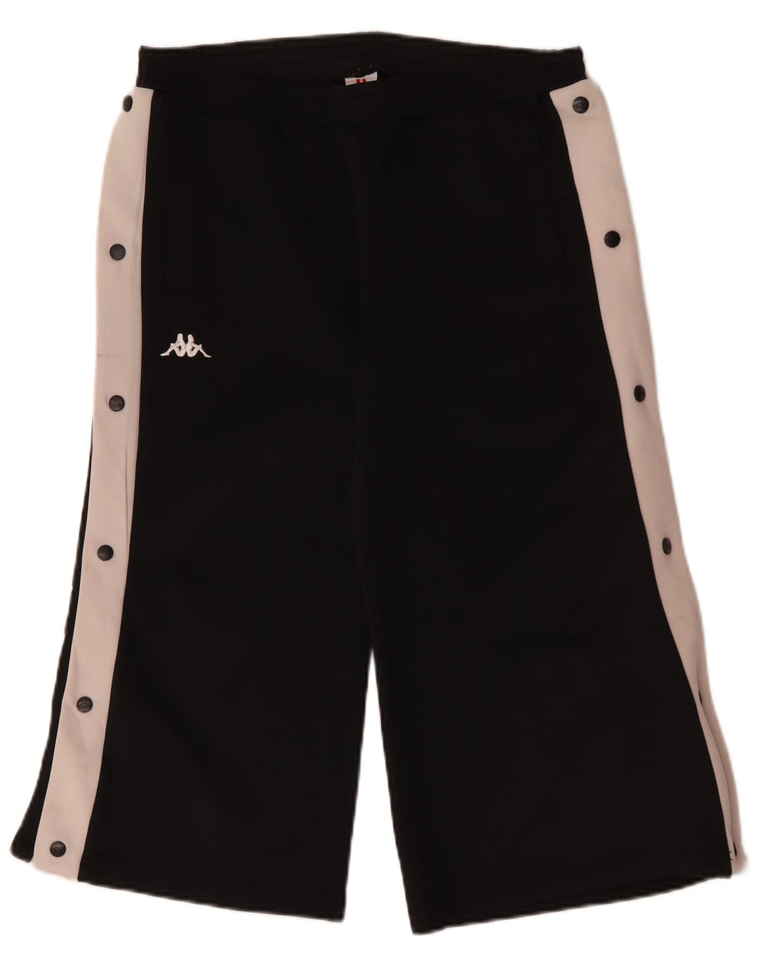 KAPPA Capri-Trainingshose für Damen, UK 16, Größe L, Schwarz, Farbblock