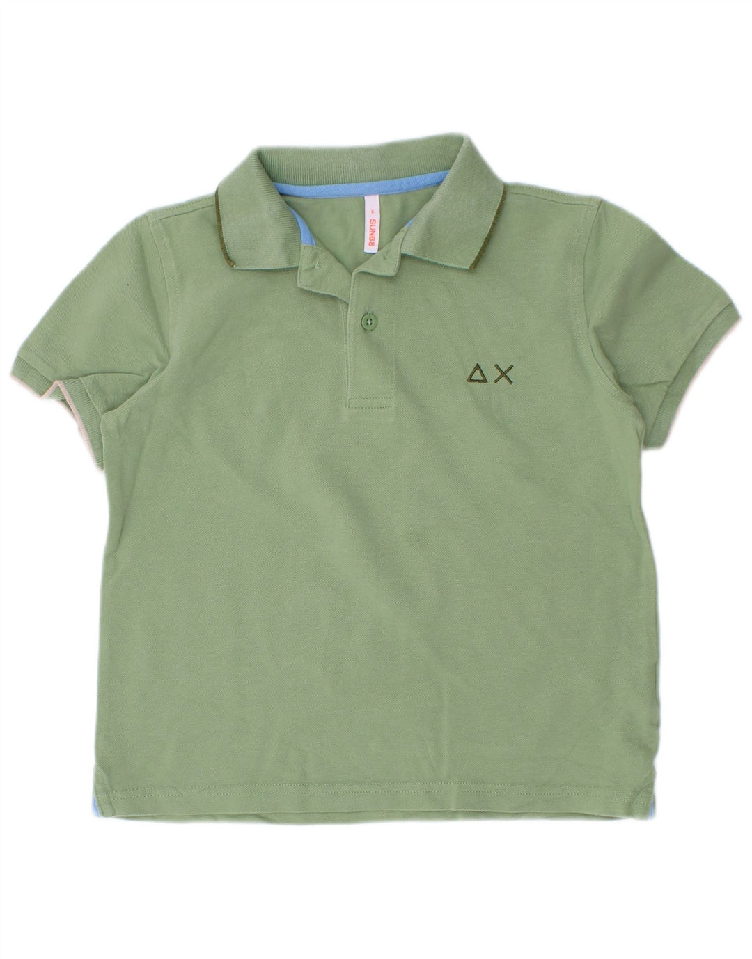 Sun68 Poloshirt für Jungen, 5–6 Jahre, grüne Baumwolle