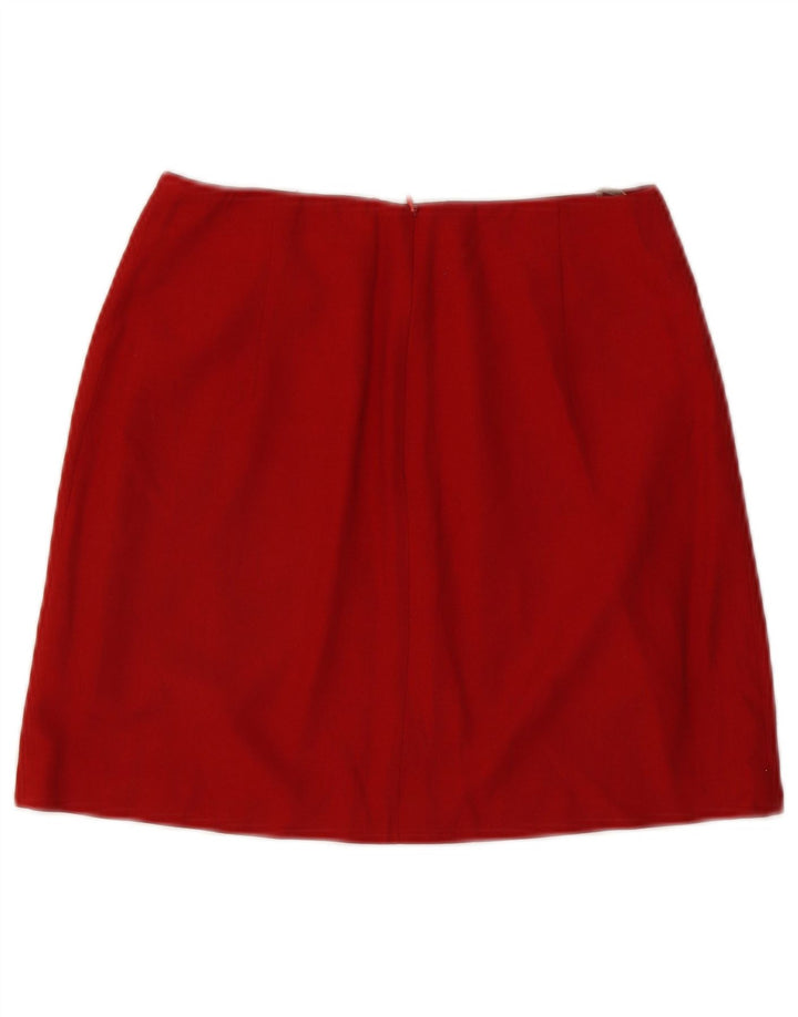 Aspesi Damen Minirock mit hoher Taille IT 42 Medium W25 Rot