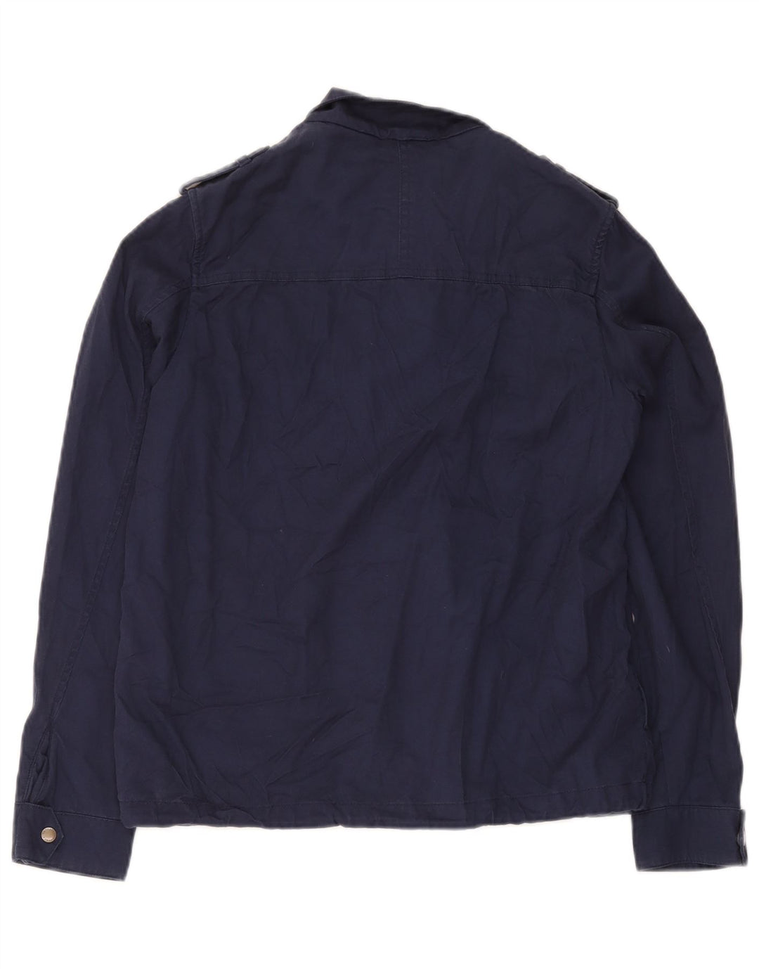 Fat Face Damen Militär-Utility-Jacke UK 10 Small Marineblau Lyocell