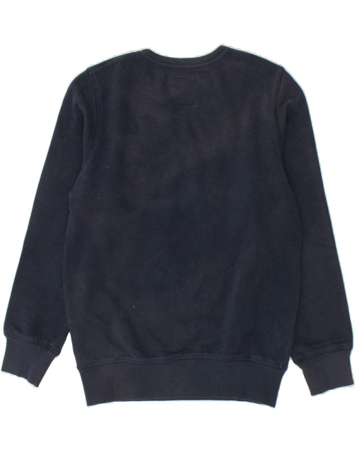 LEVI'S Boys Graphic Sweatshirt Jumper 12-13 Years Large  Navy Blue Cotton Vintage Levi's and Second-Hand Levi's from Messina Hembry 