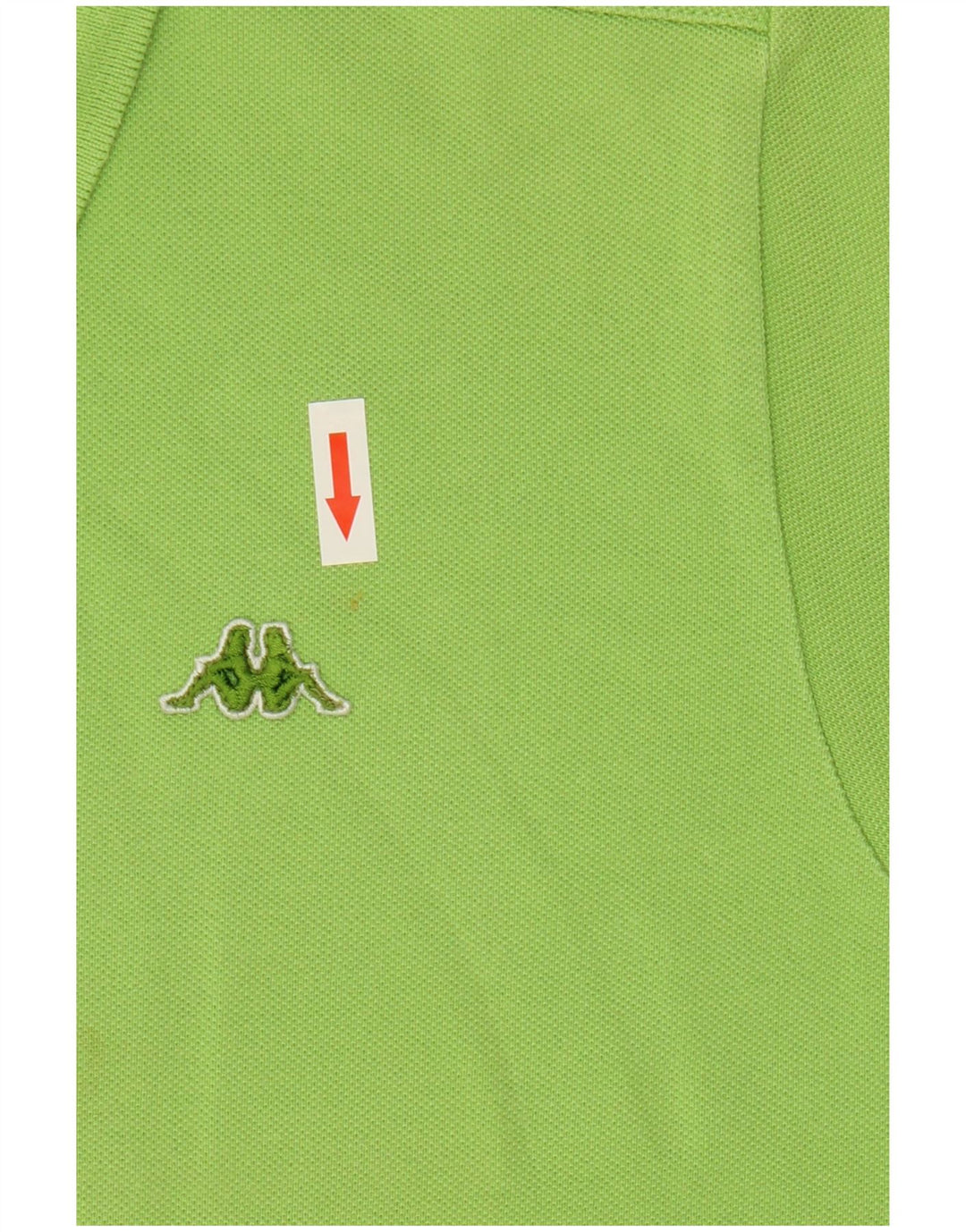 Kappa Herren-Poloshirt, klein, grüne Baumwolle