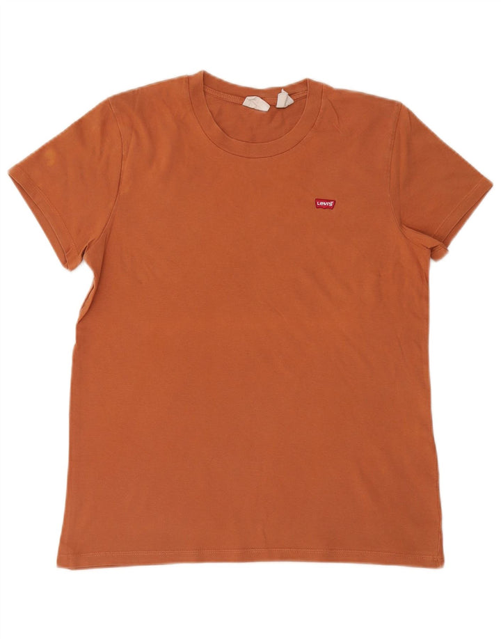 Levi's Herren T-Shirt Top Small Orange Baumwolle