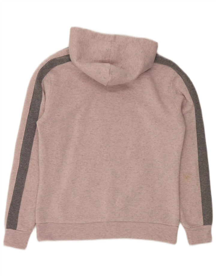 KAPPA Damen-Pullover mit übergroßem grafischem Kapuzenpullover, Gr. 10, klein, Rosa, Farbblock