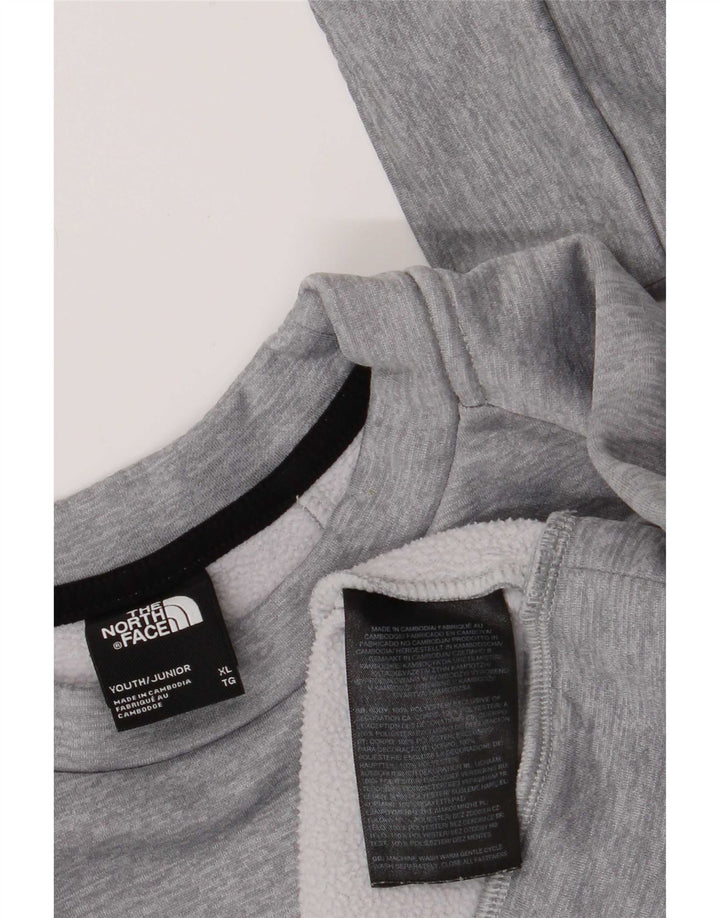 The North Face Jungen-Sweatshirt, Pullover, 14–15 Jahre, XL, grau, Polyester