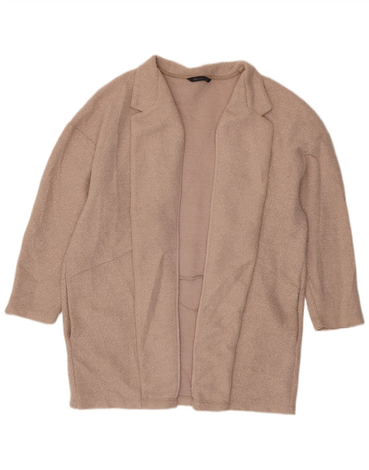 Marks & Spencer Damen Longline-Cardigan-Pullover UK 20 2XL Rosa Polyester