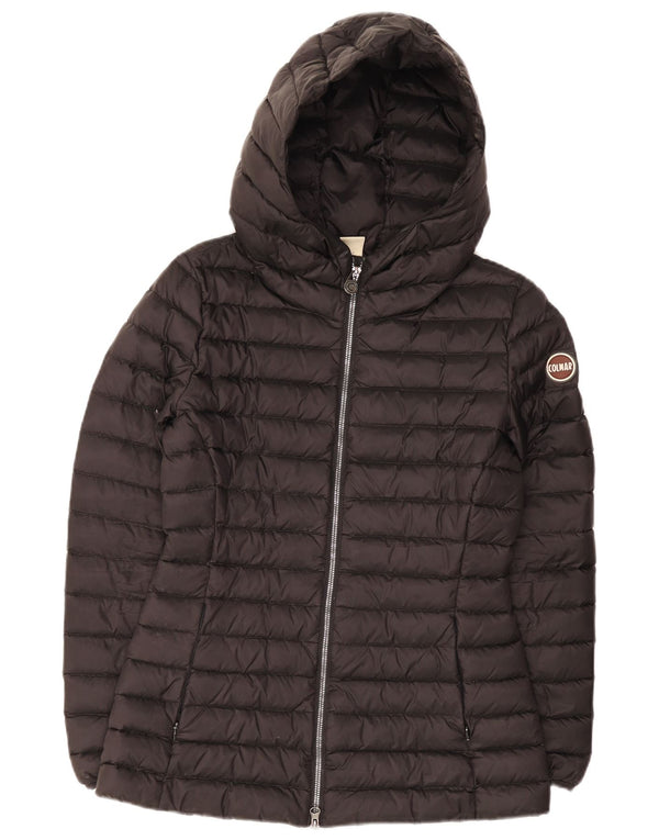 Colmar Damen Wattierte Jacke mit Kapuze IT 40 XS Schwarz Nylon