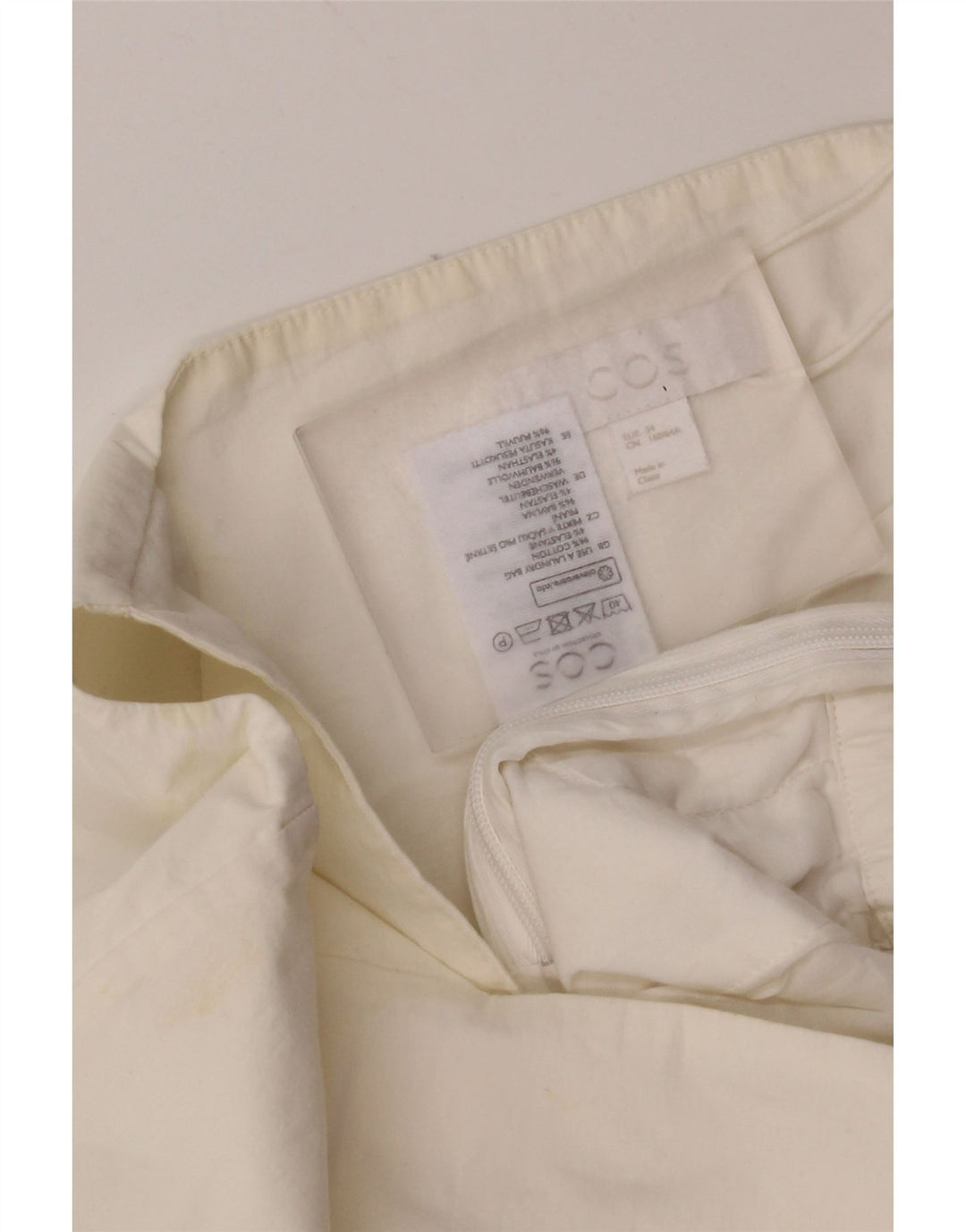 Cos Ärmelloser Overall für Damen, EU 34, XS, weiße Baumwolle