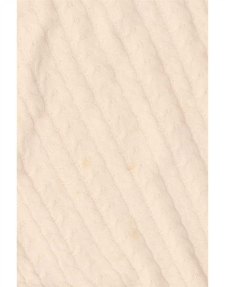 Sun68 Damen-Pullover mit U-Boot-Ausschnitt, UK 12, mittelweiße Baumwolle